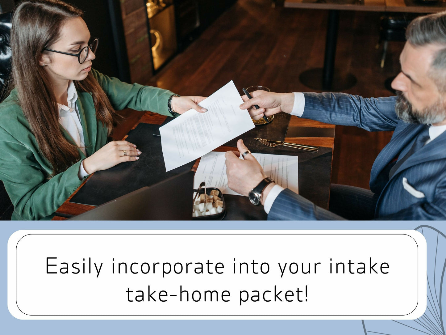 Easily Incorporate into your intake take-home packet to give your mental health clients a hands on tool to help reduce stress and improve their overall wellbeing