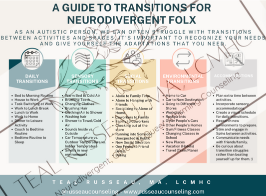 Guide to Transitions for Neurodivergent Folx