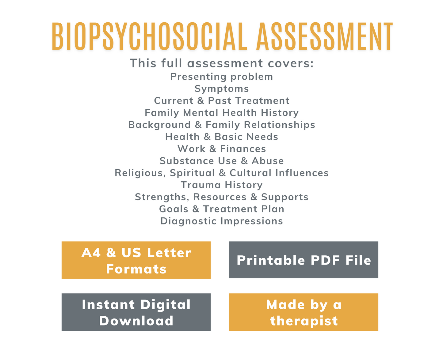 Biopsychosocial Assessment