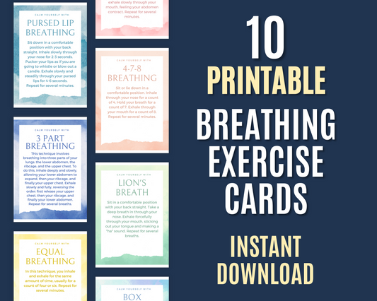 Breathing Exercise Cards