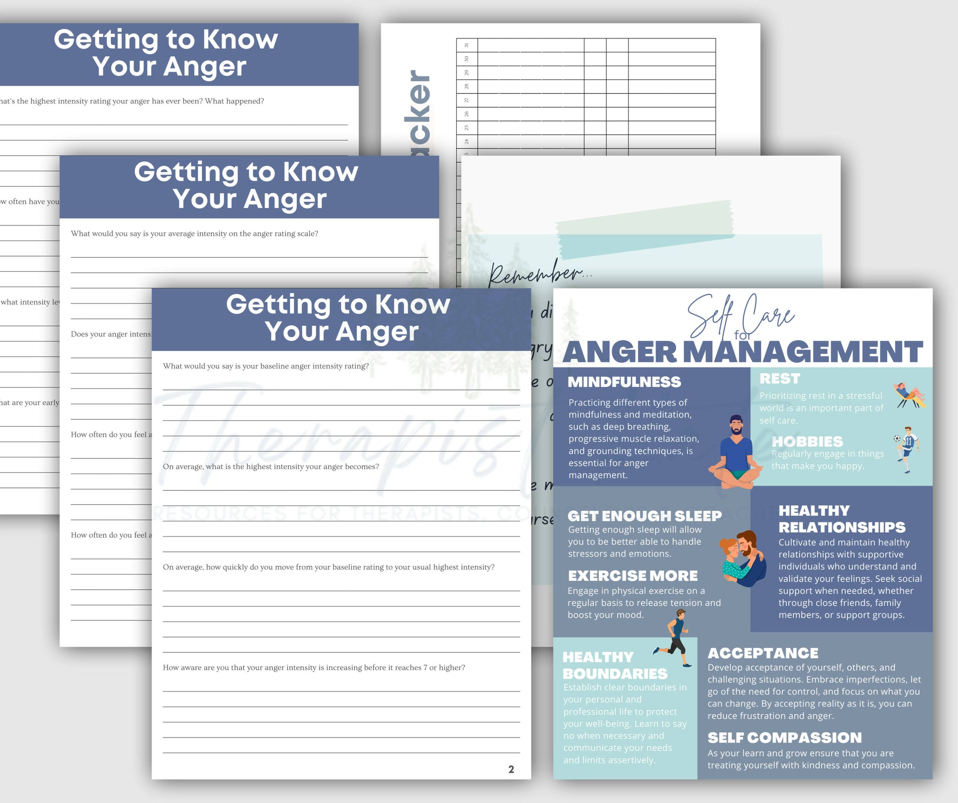 anger triggers worksheet