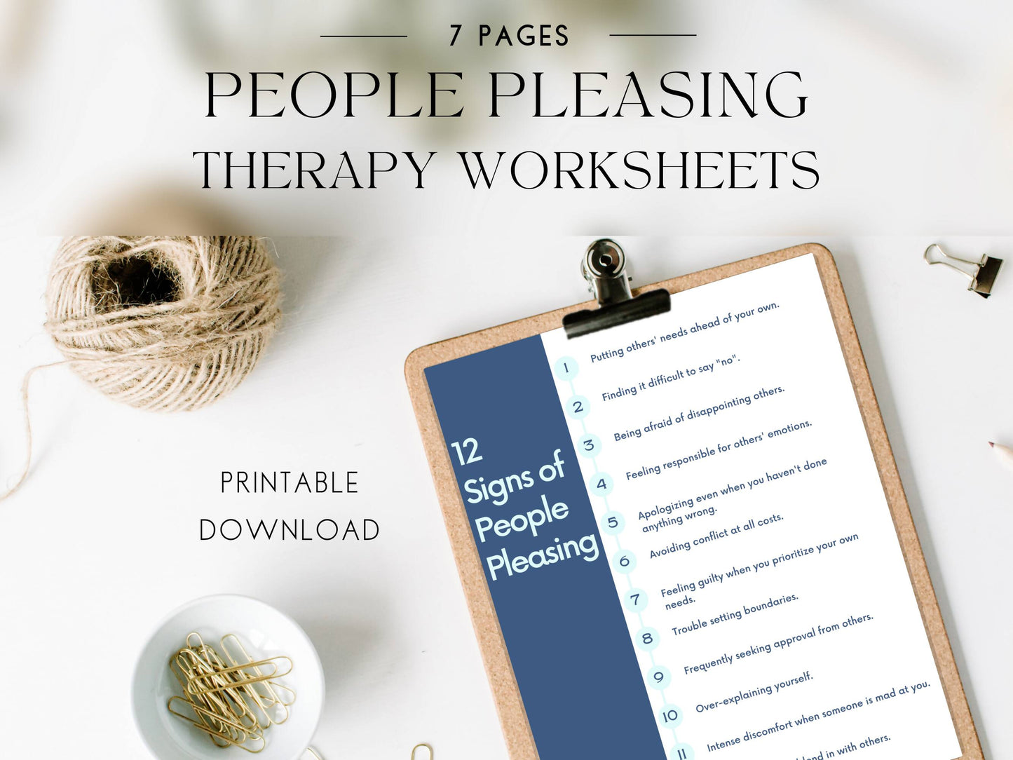 People Pleasing Worksheet Bundle