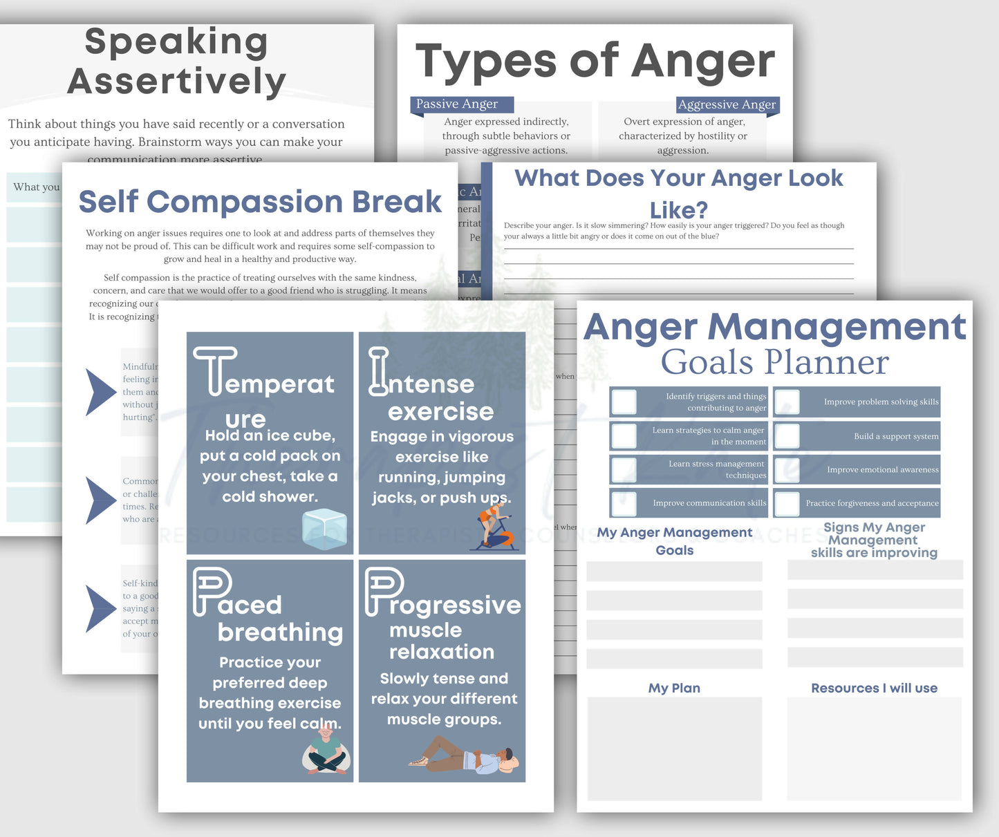 Anger Management Worksheet Bundle-- 75+ resources!