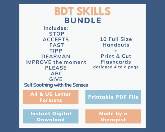 DBT Skills Handouts & Flashcards