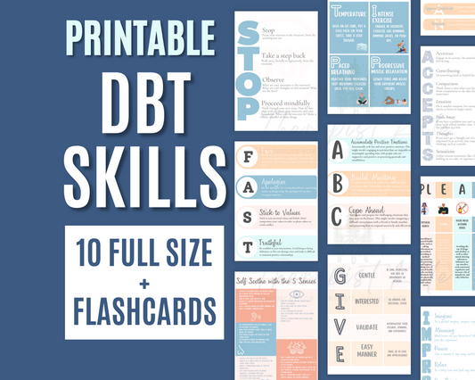 DBT Skills Handouts & Flashcards