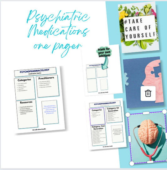 Psychotropic Medications-one pager