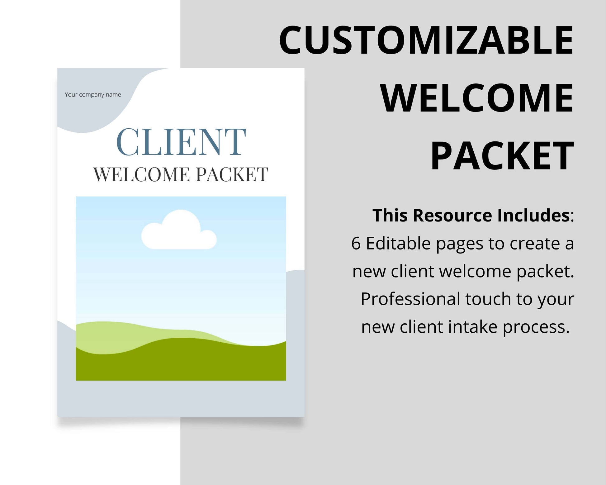 client welcome packet