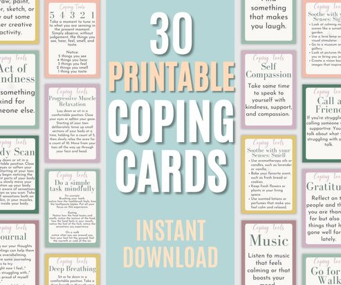 Coping Cards | Enhance Your Clients' Coping Skills